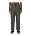 Dries Van Noten Linen Cargo Pants In Black
