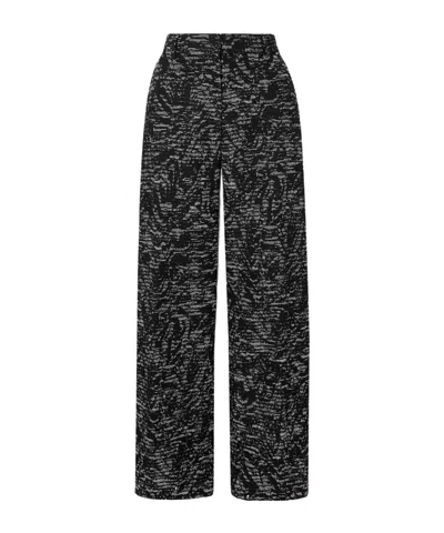 Dries Van Noten Woven Wide-leg Pants In Black