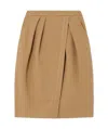 Dries Van Noten Wrap Effect Skirt In Brown