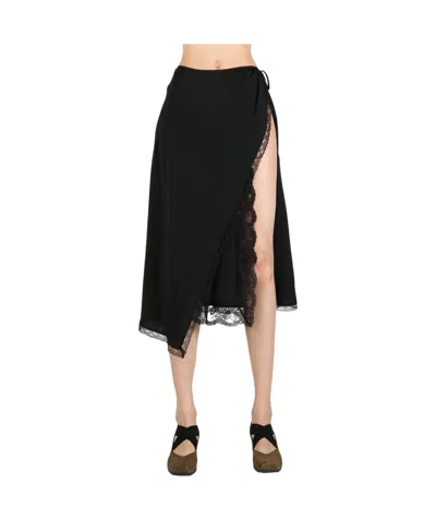 Dries Van Noten Wrap Skirt In Black