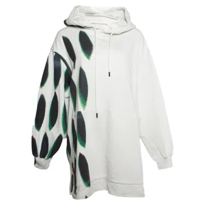 Pre-owned Dries Van Noten X Len Lye, White Hoodie With Print