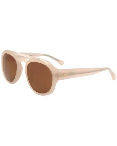 Dries Van Noten X Linda Farrow Dries Van Noten By Linda Farrow Women's Dvn58 49mm Sunglasses In Pink