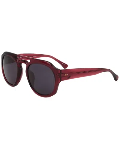 Dries Van Noten X Linda Farrow Dries Van Noten By Linda Farrow Women's Dvn58 49mm Sunglasses In Red