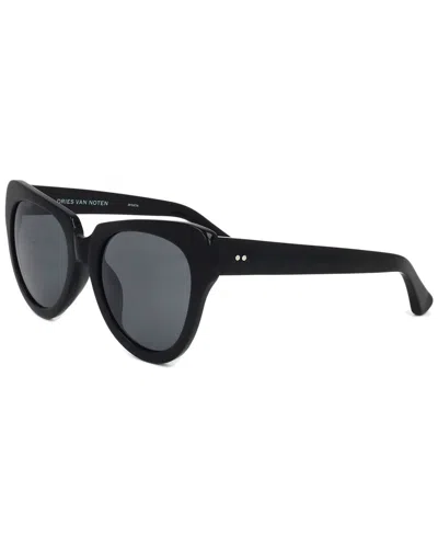 Dries Van Noten X Linda Farrow Dries Van Noten By Linda Farrow Women's Dvn67 53mm Sunglasses In Black