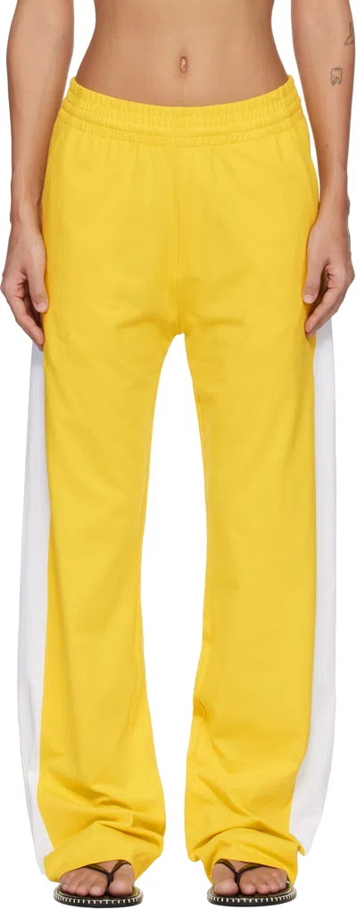 Dries Van Noten Yellow Contrasting Trousers