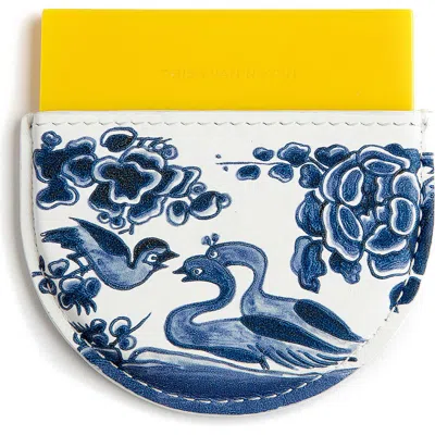 Dries Van Noten Yellow Mirror & Embroidered Leather Case