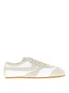 Dries Van Noten Low-profile Premium Leather And Suede Sneakers In White
