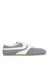 Dries Van Noten Low-profile Blue Sneakers With Contrasting Side Stripes In Blue