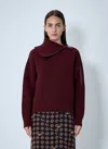 Dries Van Noten Women Zip-collar Sweater In Red
