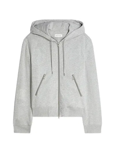 Dries Van Noten Zip-fastening Sweatshirt In Gray