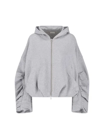 Dries Van Noten Zip Hoodie In Gray