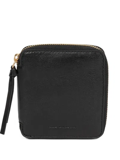 Dries Van Noten Zip Leather Wallet In Black