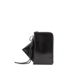 Dries Van Noten Zip Opening And Closing Wallet In Black