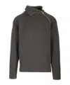 Dries Van Noten Zipped Wool Jumper In Black