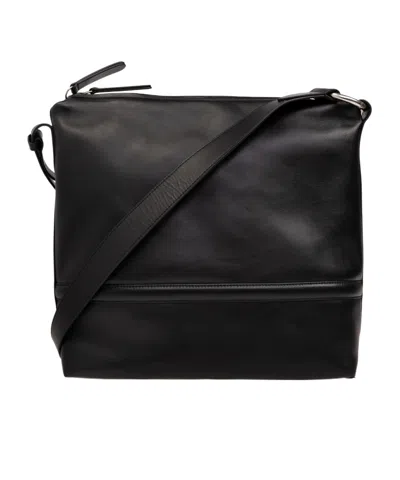 Dries Van Noten Zipper Shoulder Bag In Black