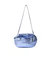 Dries Van Noten Women Metalic Twist Handbag In Blue