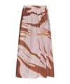Dries Van Noten Zippered Skirt In Pink