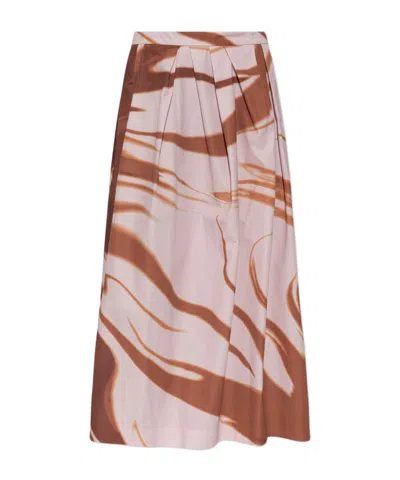 Dries Van Noten Zippered Skirt In Pink