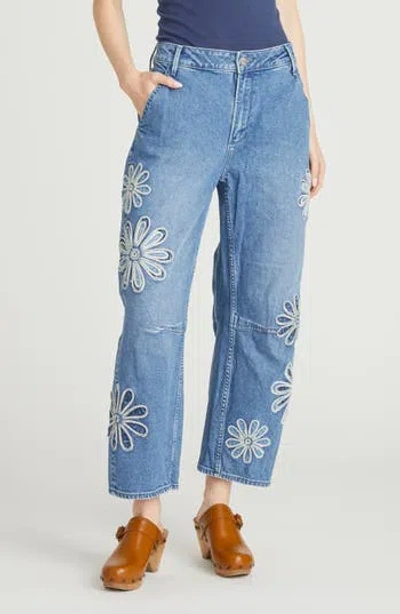 Driftwood Barbie Barrel Leg Jeans In Blue