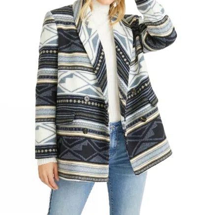 Driftwood Blanch Southwestern Print Blazer In Multi