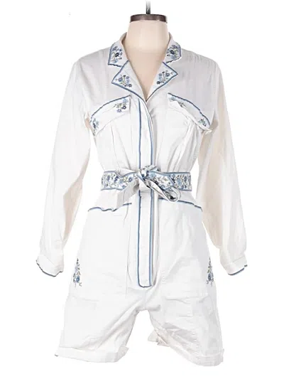 Pre-owned Driftwood Casual Dress In White