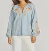 DRIFTWOOD CHAMBRAY TOP X SPRING NEPTUNE IN LIGHT WASH