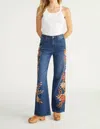 Driftwood Charlee Wide Leg Jean In Maui Punch