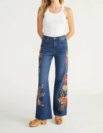 Driftwood Charlee Wide Leg Jean In Maui Punch