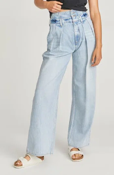 Driftwood Cora X Amsterdam High Waist Wide Leg Jeans In Light Wash