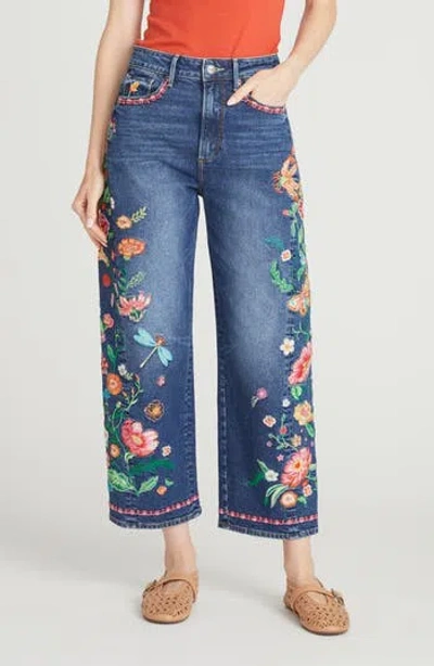 Driftwood Davina Barrel Leg Jeans In Blue