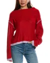 Driftwood Denim Driftwood Cowl Neck Sweater In Red