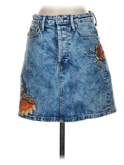 Pre-owned Driftwood Denim Skirt In Blue