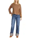 Driftwood Dritwood Women's Crewneck X Oshibana Embroidered Top In Brown