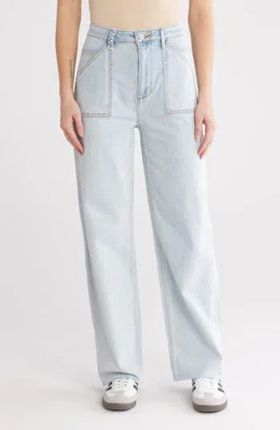 Driftwood Everest Straight Leg Jeans In Light Wash