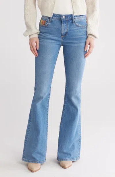 Driftwood Farrah Wide Leg Jeans In Medium Wash