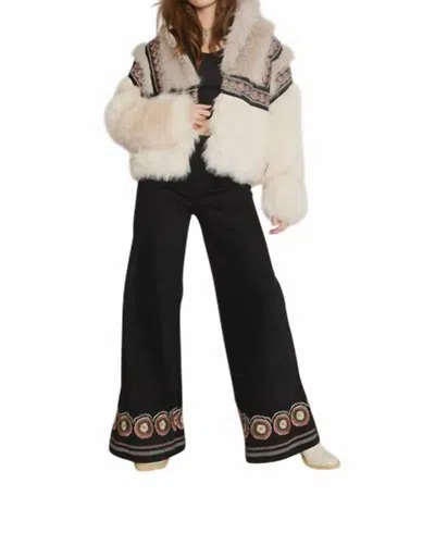 Driftwood Women's Isabella Faux Fur Jacket X Eclectic In Black,white