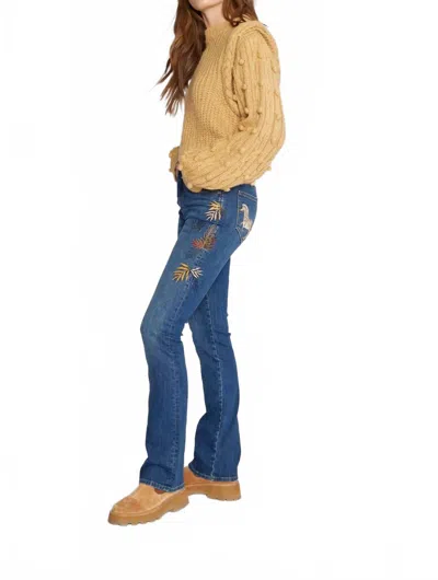 Driftwood Kelly Boot Cut - Flora & Fauna In Dark Wash In Multi