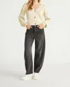 Driftwood Parker Wide Leg Jean In Black In Black