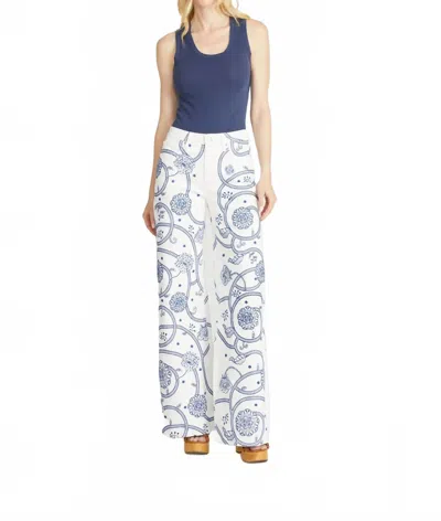 Driftwood Penelope Wide Leg Jean In Piper Petal In White