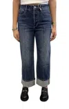 Driftwood Pintuck Wide Cuff In Blue In Blue