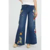 Driftwood Pull-on X Hawaiian Hallucination Wide Leg Jeans In Blue