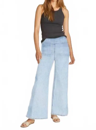 Driftwood Pull-on Wide Leg X Himalaya Jeans In Blue