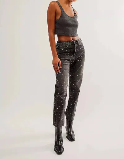 Driftwood Rhinestone Jean In Black