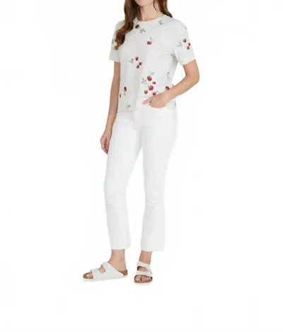 Driftwood Roxy Crop Boot Cut Jeans In White