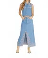 Driftwood Serena Skirt In Blue With Pink In Blue