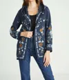 DRIFTWOOD SHELLY EMBROIDERED DUSTER PLANTATION IN INDIGO