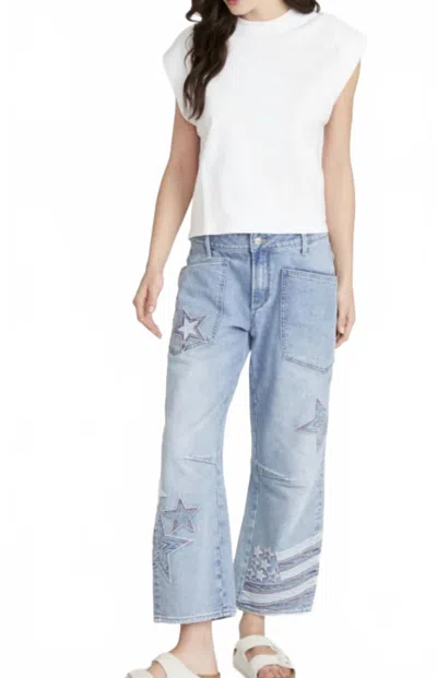 Driftwood Stars & Stripes Jeans In Light Denim In Blue