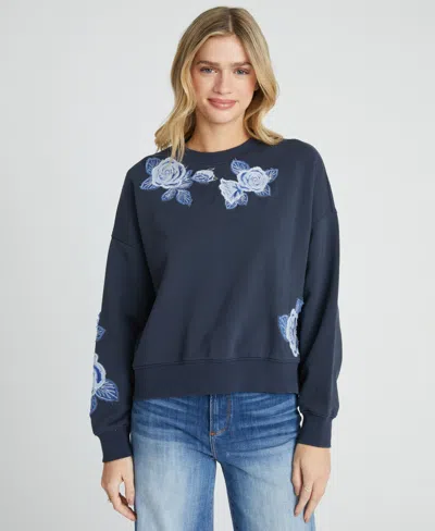 Driftwood Women's Crewneck Long-sleeve Sweatshirt In Blue