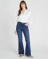 Driftwood Women's Farrah X Happy Holly Flare Jeans In White