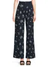 DRIFTWOOD WOMEN'S FLORAL EMBROIDERED PLEATED PANTS